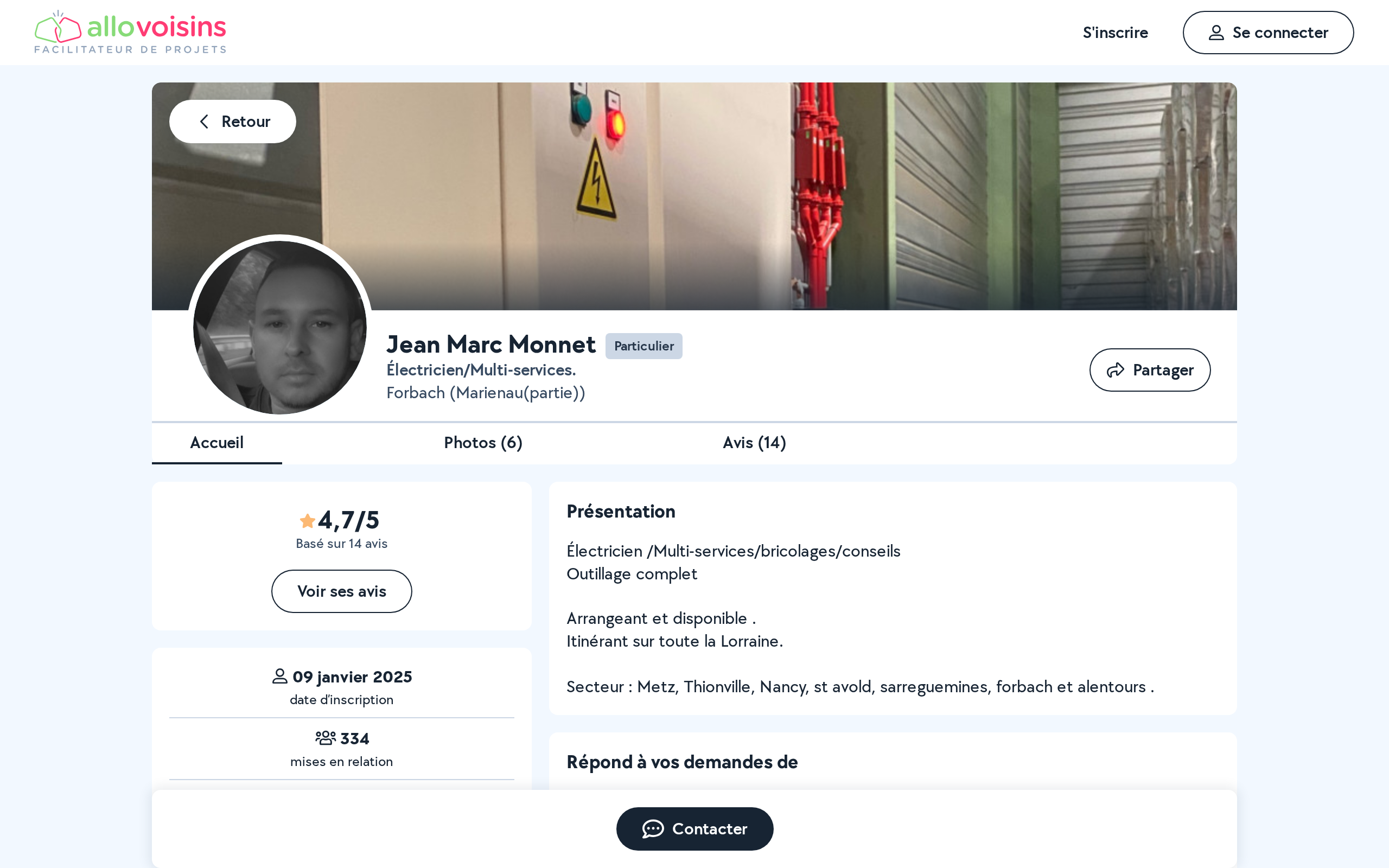 Aperçu du site Jean Marc Monnet