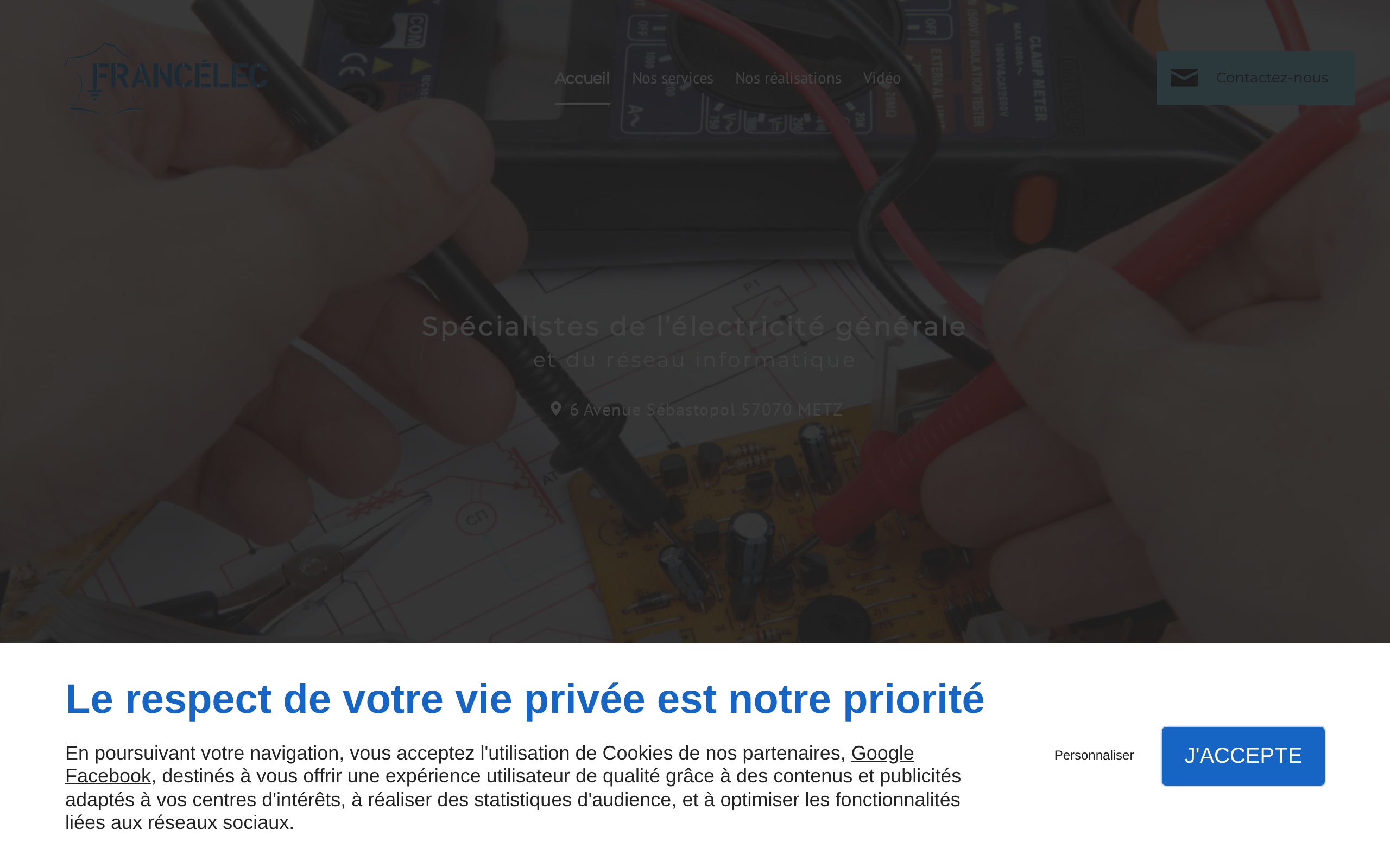 Aperçu du site Francélec