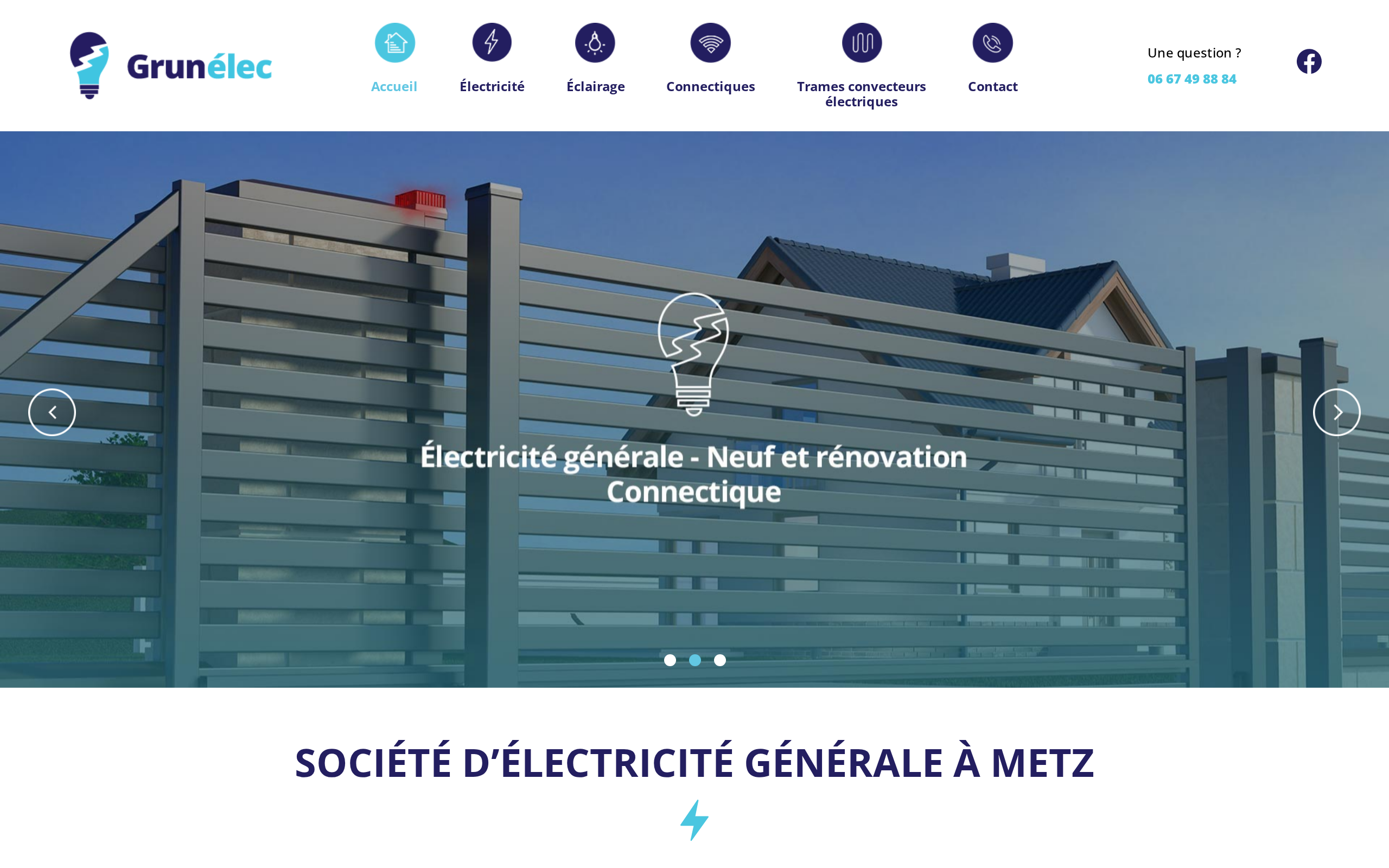 Aperçu du site Grunélec
