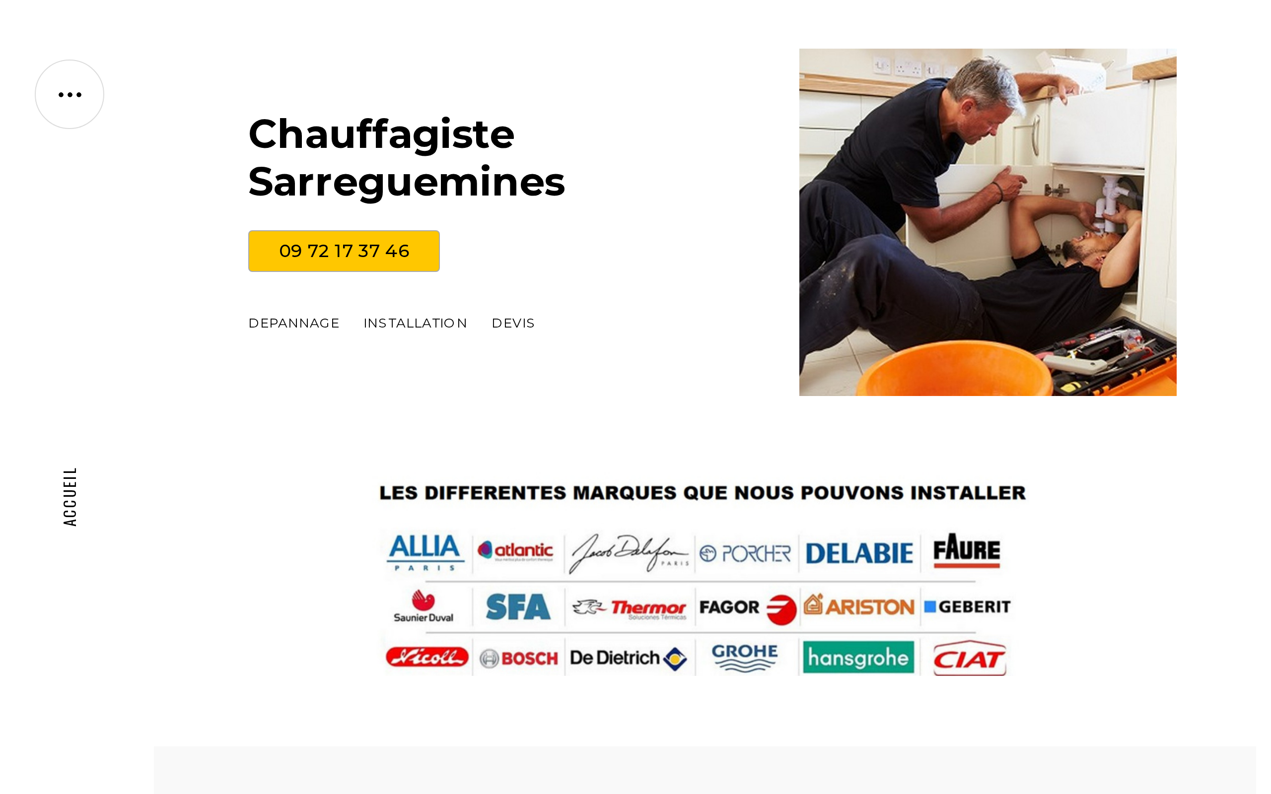 Aperçu du site LBA Chauffagiste Sarreguemines