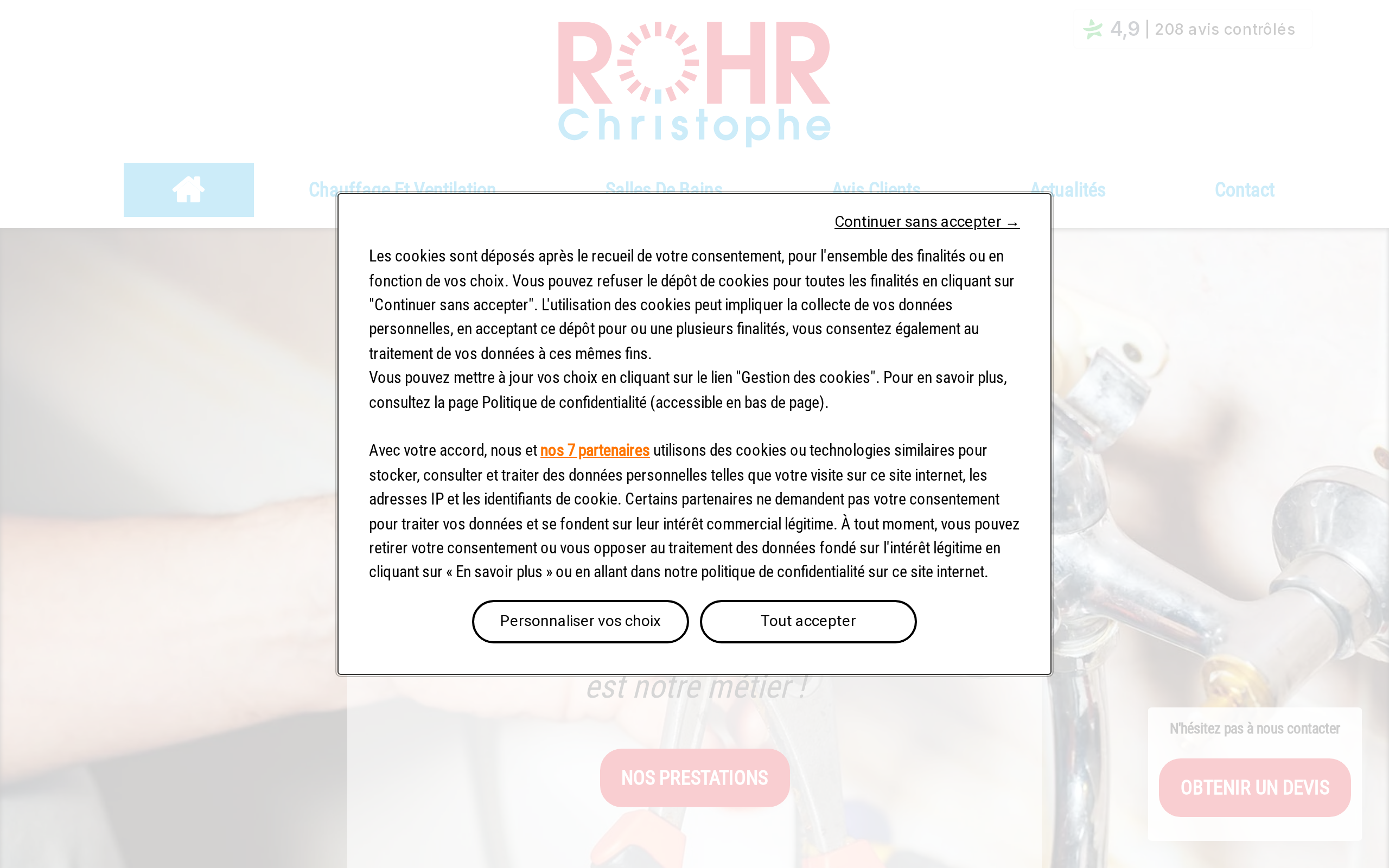 Aperçu du site Christophe Rohr