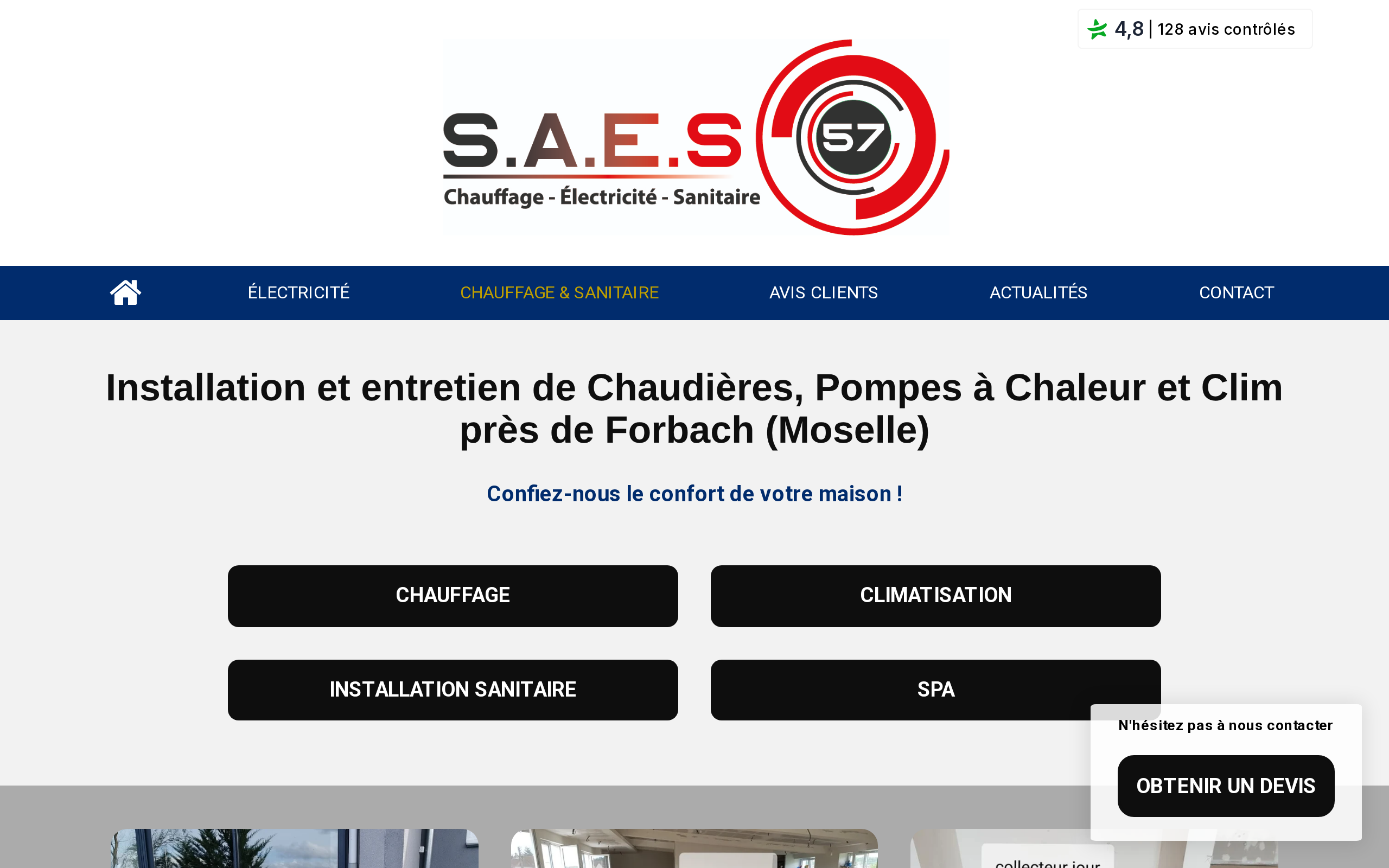 Aperçu du site SAES57