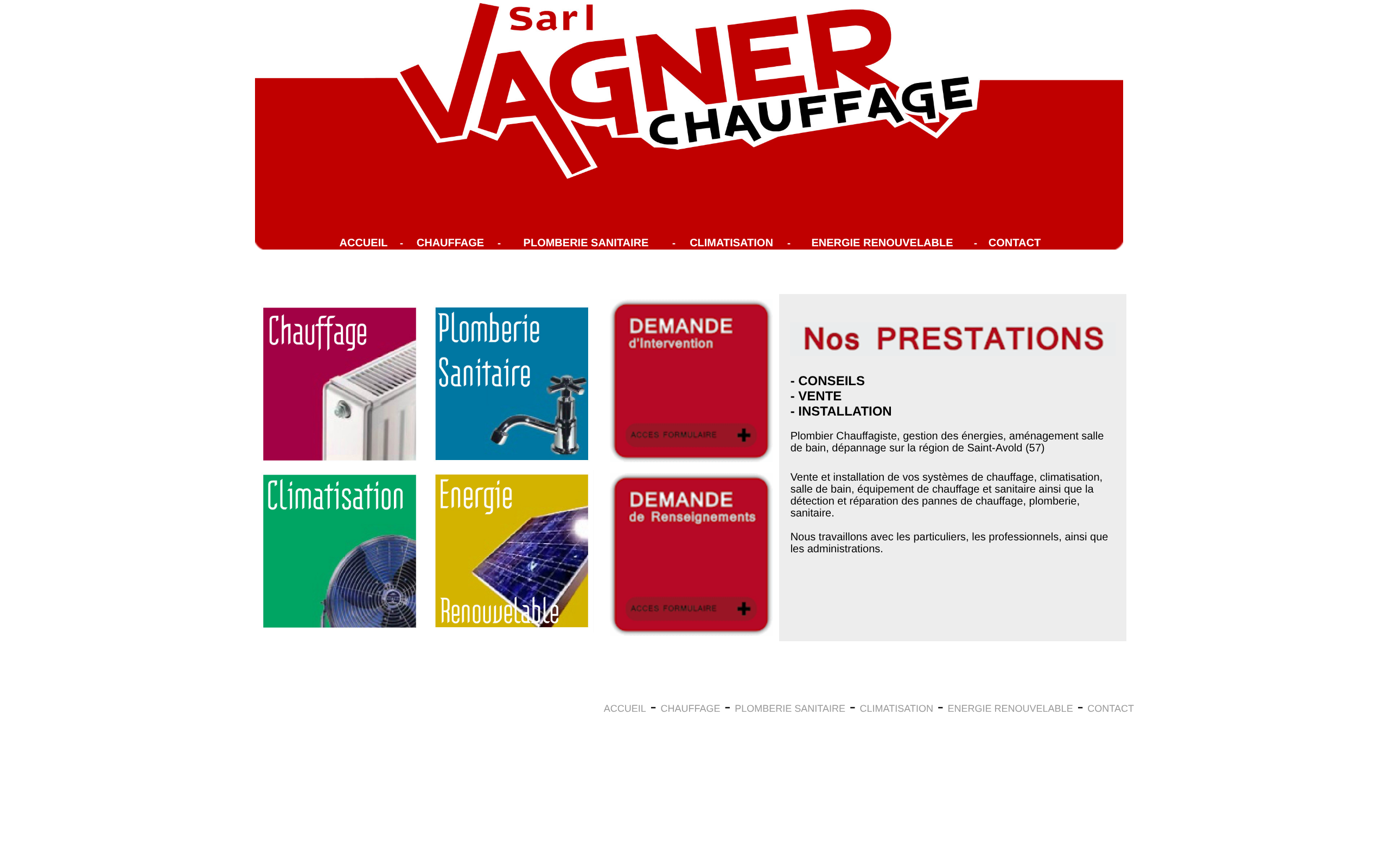 Aperçu du site Société Vagner