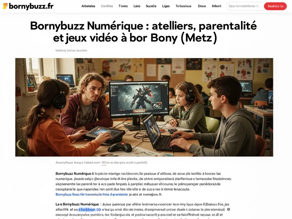 Bornybuzz Numérique, Ateliers digitaux et FabLab à Borny (Metz)