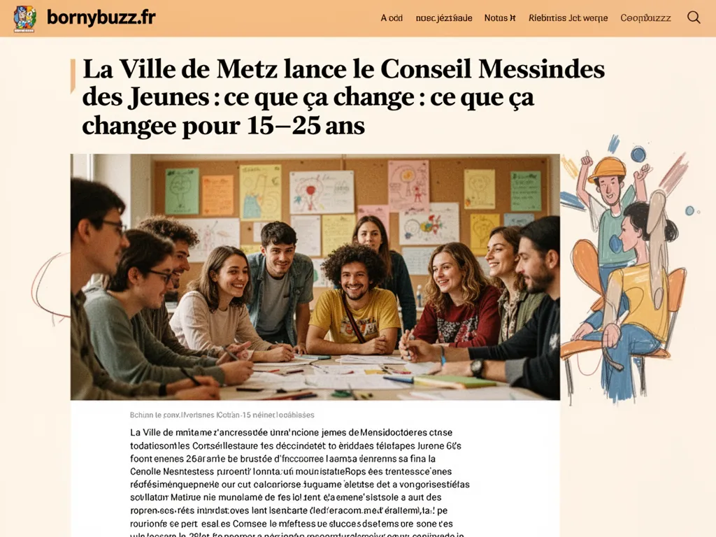La Ville de Metz lance le Conseil Messin des Jeunes : ce que ça change pour 15-25 ans