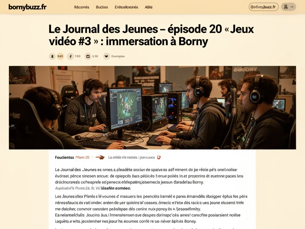 Le Journal des Jeunes, épisode 20 « Jeux vidéo #3 » : immersion à Borny