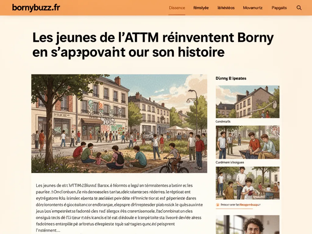 Une jeune femme et un homme plus âgé de l’ATTM entourent une caméra, à l’intérieur du local associatif de Borny, avec des