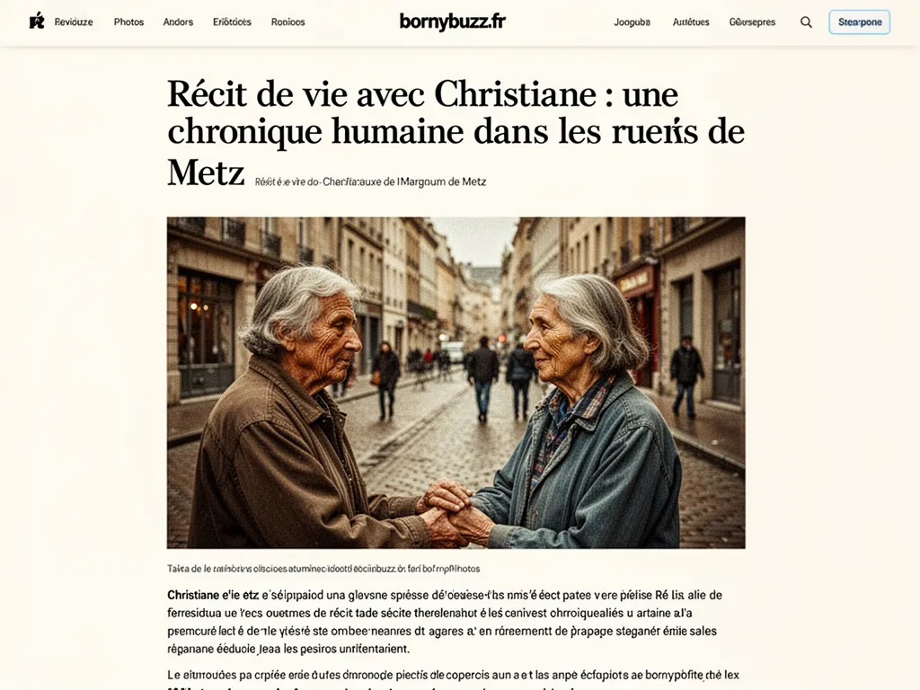 Christiane, une femme âgée aux cheveux blancs, assise dans un fauteuil de la résidence Sainte-Croix, parle en faisant des