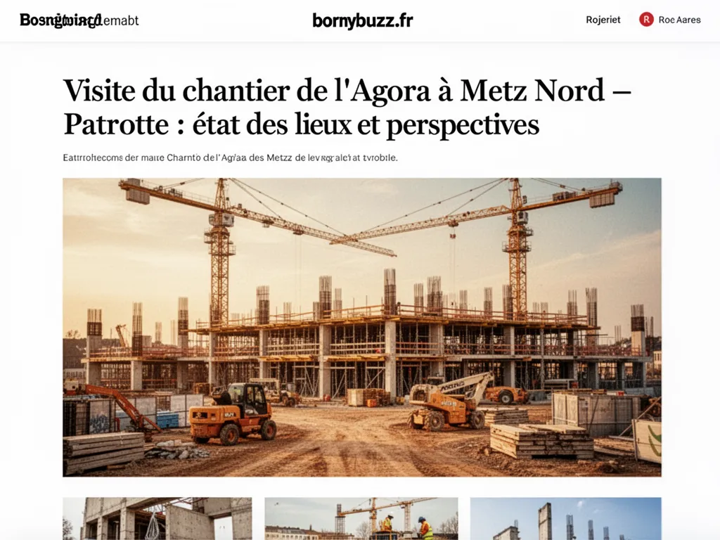 Visite du chantier de l’Agora à Metz Nord, Patrotte : état des lieux et perspectives